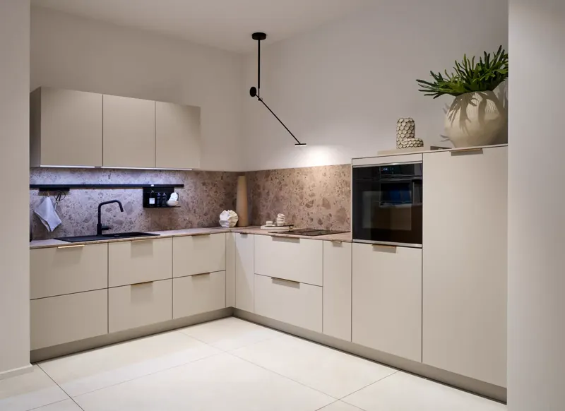 Meble kuchenne na wymiar Häcker Concept130 Aura Sand Gray